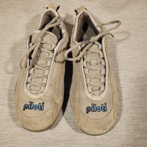 Men's Grey Suede Piloti Spyder S-1 Driving Shoes, size 7.5